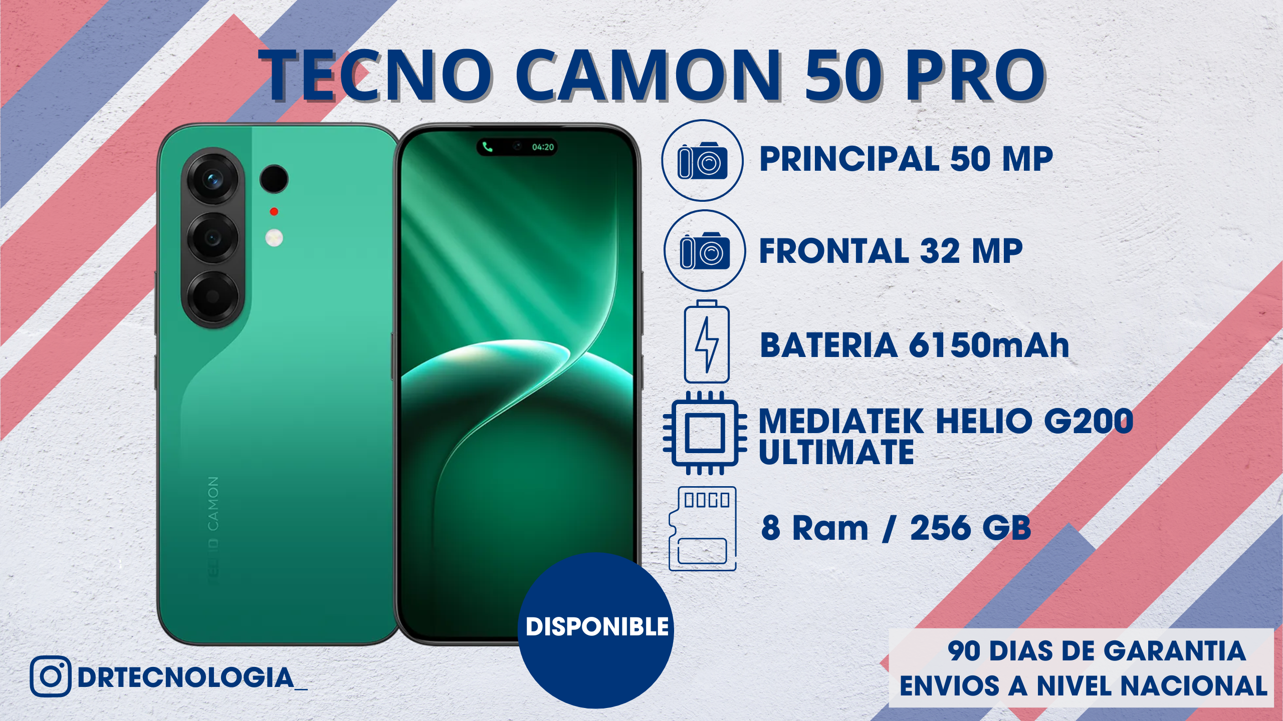 TELEFONO TECNO CAMON 50 PRO+ 8/256GB 